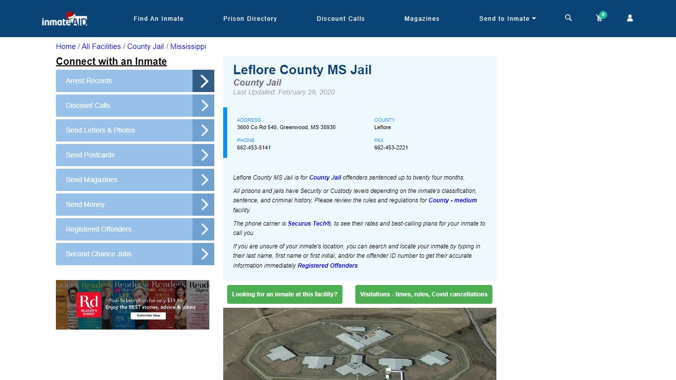 Leflore County MS Jail - Inmate Locator - Greenwood, MS